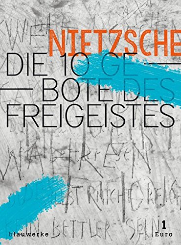 Die 10 Gebote des Freigeistes: 10 Bildtafeln und ein Rundgang durch Nietzsches Freigeisterei (splitter) von blauwerke